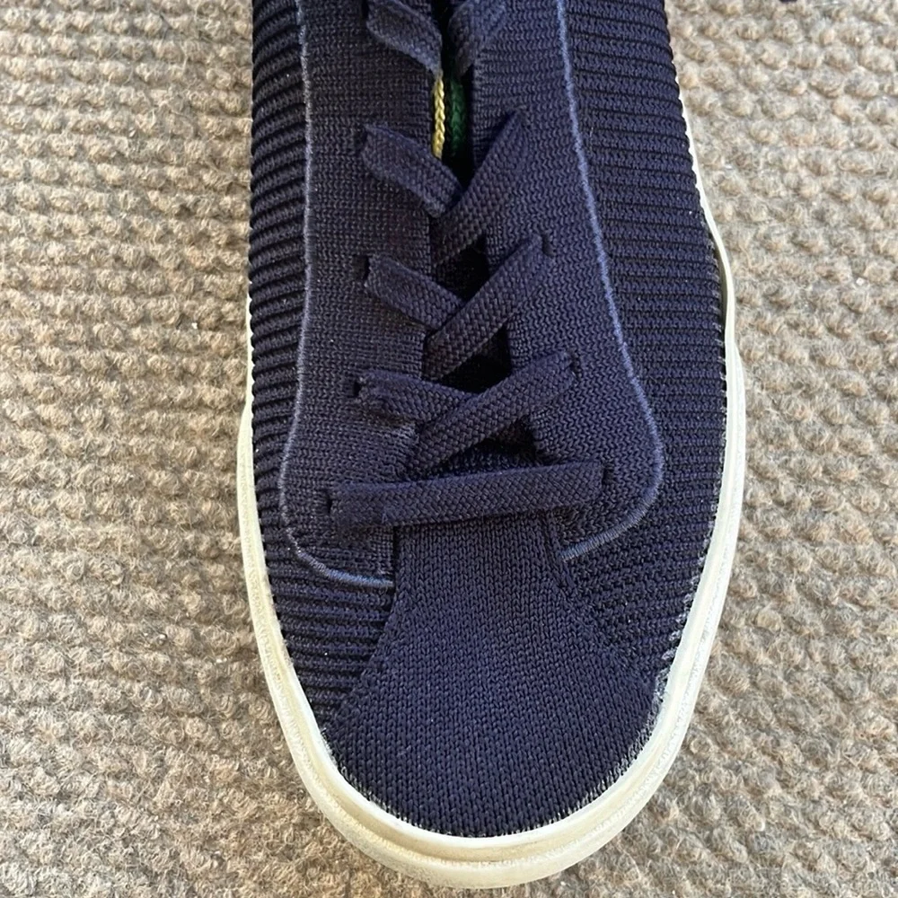 Rothy’s Lace Up Sneakers Blue Size 8